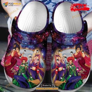 Galaxy Hocus Pocus Witches Halloween Crocs Classic Clog Shoes