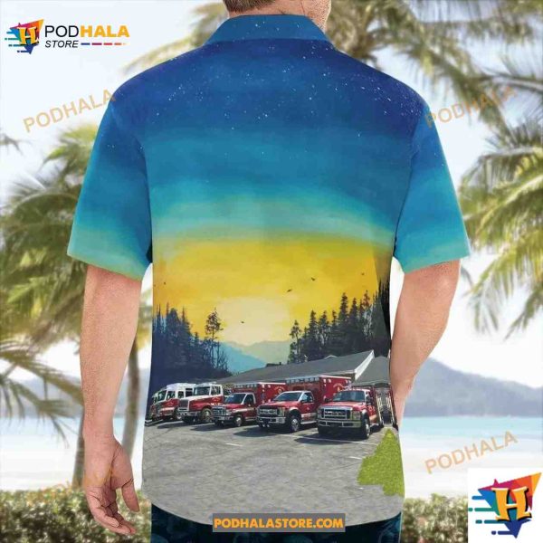 Gap, Pennsylvania, White Horse Fire Company Hawaiian Shirt, Gifts For Horse Lovers