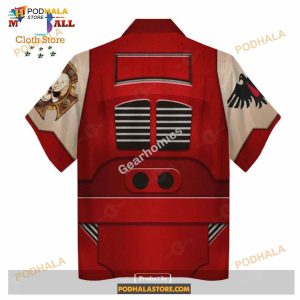 Gearhomies Unisex Funny Hawaiian Shirt Terminator Armor Blood Ravens 3d Costumes 2