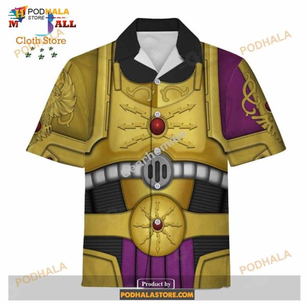 Gearhomies Unisex Funny Hawaiian Shirt The Aquilan Shield 3D Costumes