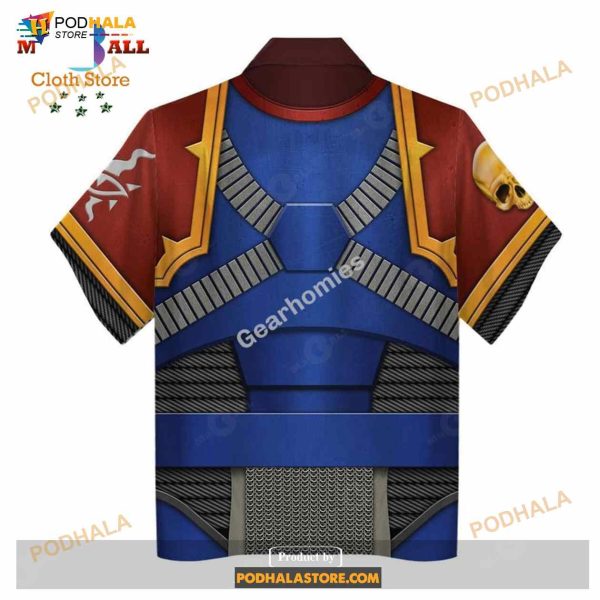 Gearhomies Unisex Funny Hawaiian Shirt The Scourged Warband Colour Scheme 3D Costumes