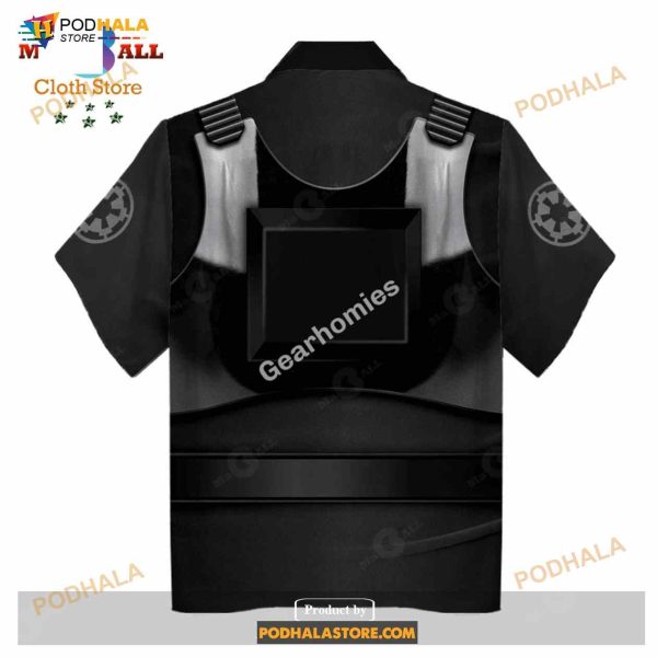Gearhomies Unisex Funny Hawaiian Shirt Tie Pilot 3D Apparel