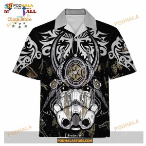 Gearhomies Unisex Funny Hawaiian Shirt Trooper Samurai 3d Apparel 2