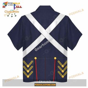 Gearhomies Unisex Funny Hawaiian Shirt War Of 1812 1812 1815 Us Army Historical 3d Apparel 2