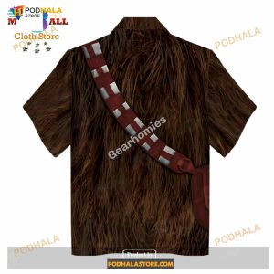 Gearhomies Unisex Funny Hawaiian Shirt Wookiee 3d Apparel 3