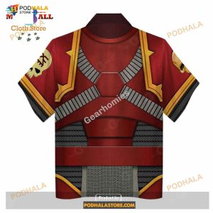 Gearhomies Unisex Hawaiian Shirt The Brazen Beasts Khorne Daemonkin Warband Colour Scheme 3d Costumes 3