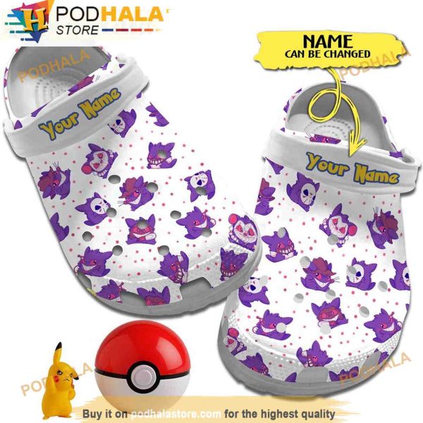 Gengar Pokemon 3D Clog, Funny Clog