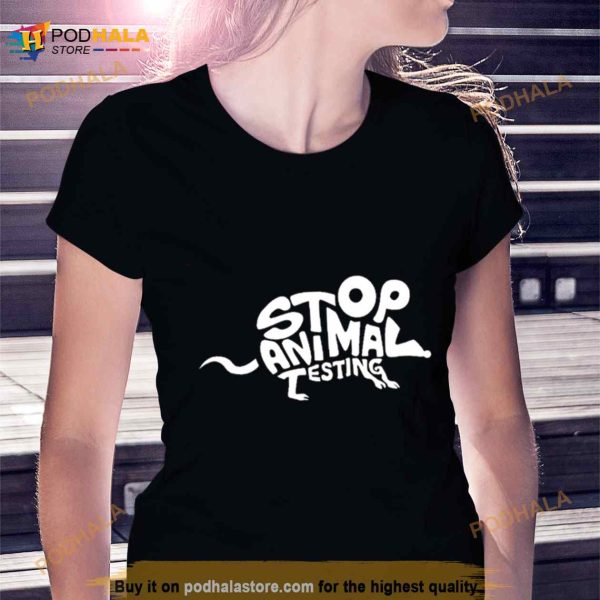 Geometric Art Stop Animal Testing Animal Protection Shirt