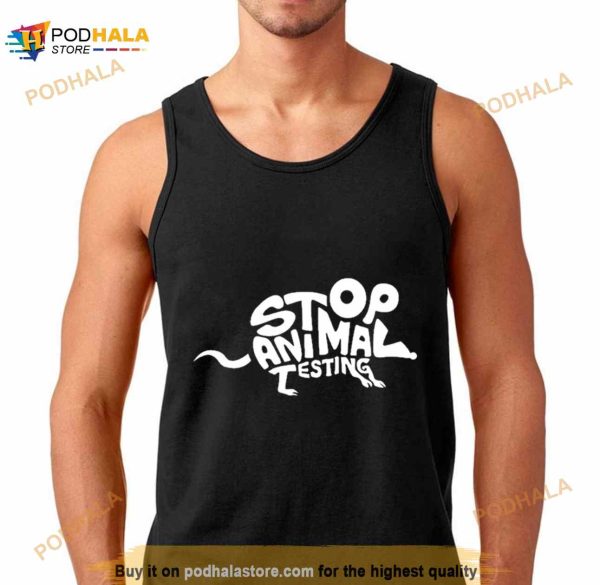 Geometric Art Stop Animal Testing Animal Protection Shirt