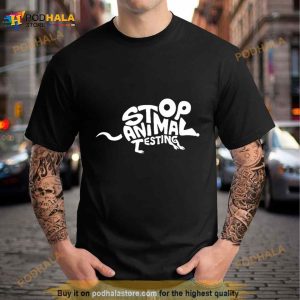 Geometric Art Stop Animal Testing Animal Protection Shirt 3