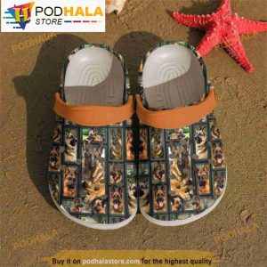 German Shepherd Pattern Dog 3D Crocs