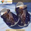 German Shepherd Standing Under Stars Night Dog 3D Crocs