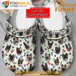 German Shepherds Pattern 3D Crocs Classic Clog