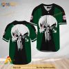 Ghost Head White Skull Beck's Beer 3D Baseball Jersey