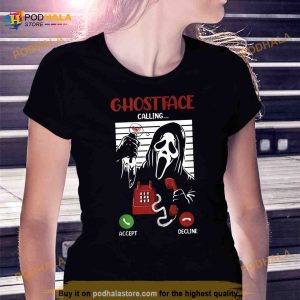 Ghostface Calling Halloween Funny Ghost Scary For Men Women TShirt