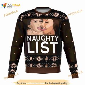 Girls Naughty List Ugly Christmas Sweater, Funny Xmas Gifts