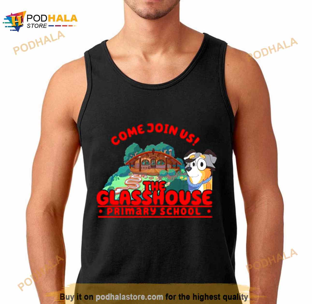 Glasshouse Primary School Full Color Bluey Shirt Glasshouse Primary School Full Color Bluey Shirt