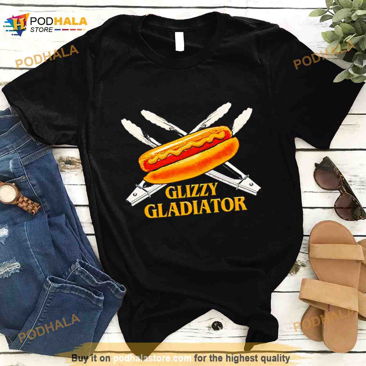 Glizzy Gladiator Hotdog Shirt - Podhalastore