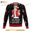 Go Jesus Ugly Christmas Sweater Unisex Holiday, Funny Xmas Gifts