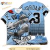 Goat Number 23 Sneaker Shirt Match Retro University Blue 5s 3D Shirt