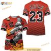 Goat Number 23 Unisex Sneaker Shirt Match 5 Dunk On Mars 3D Shirt, Jordan 5 Mars