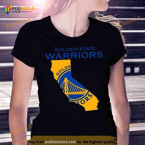 Golden State Warriors Basketball Map Logo 2023 Shirt