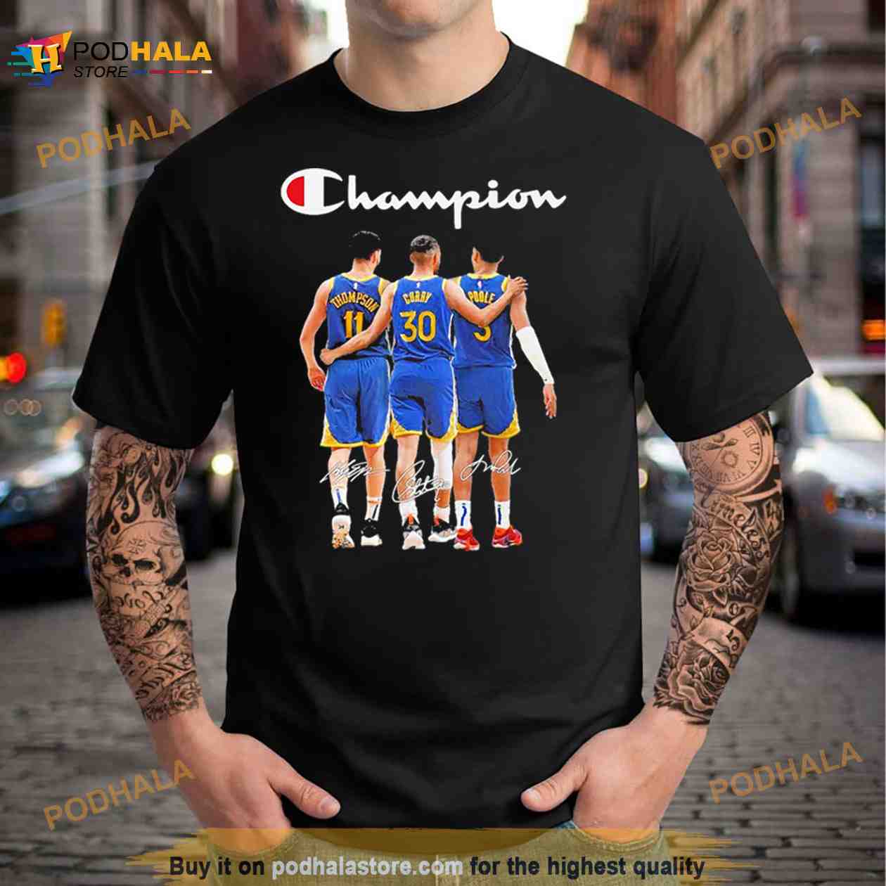Golden State Warriors Thompson Curry And Poole Champions 2023 Signatures Shirt Golden State Warriors Thompson Curry And Poole Champions 2023 Signatures Shirt