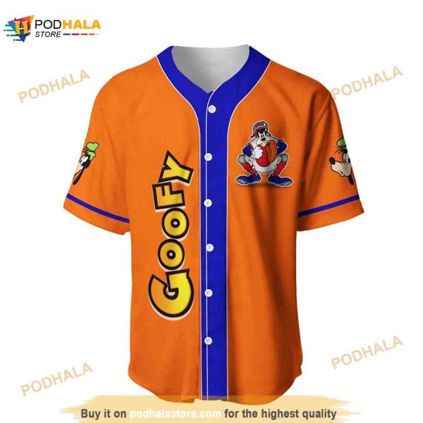 Goofy Dog Disney All Over Print 3D Baseball Jersey