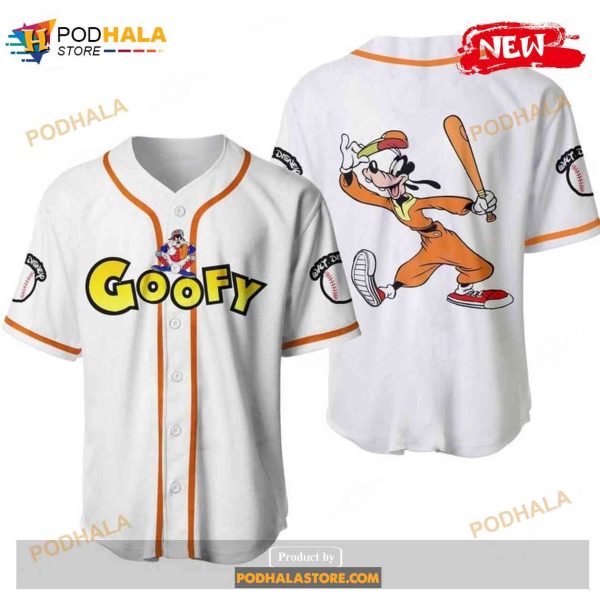 Goofy Dog Disney Cartoon Graphics All Over Print Unisex Baseball Jersey