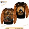 Goofy Dog Orange Halloween Trick Or Treat Disney 3D Sweater
