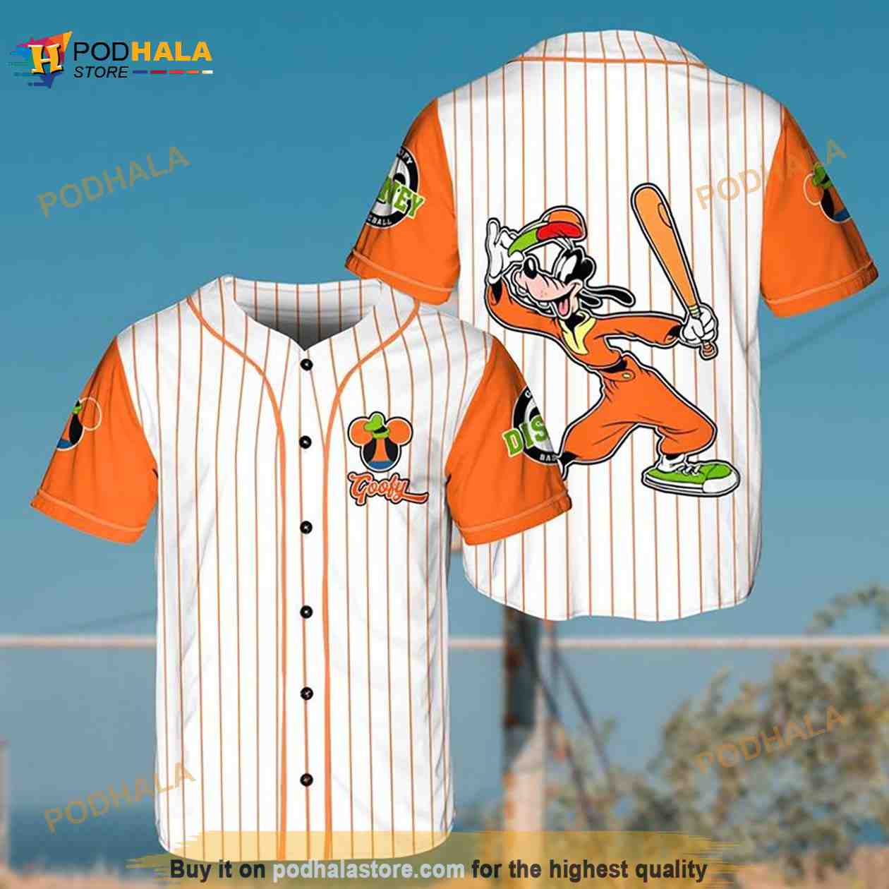 Goofy Dog The Catcher Disney Cartoon All Over Print Pinstripe 3D Baseball  Jersey - Bring Your Ideas, Thoughts And Imaginations Into Reality Today