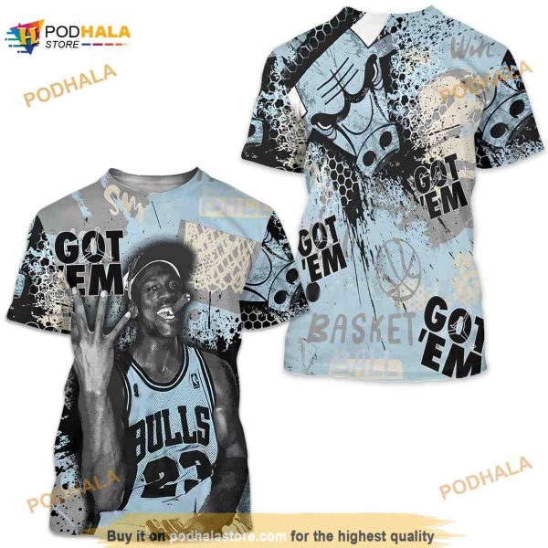 Got Em Basketball Unisex Sneaker Shirt Match Solefly 13s 3D Shirt