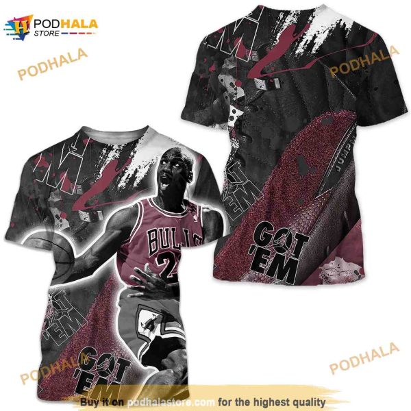 Got Em Shoes Goat Unisex Sneaker Shirt Match Burgundy Crush 12s 3D Shirt