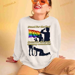 Gotfunny Stand For The Flag Kneel For The Goth Dommy Mommies Shirt 2