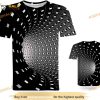 Graphic Men's 3D Shirt, Creative Print Crewneck 3D Shirt Short Sleeve Cool Designs 3D Shirt