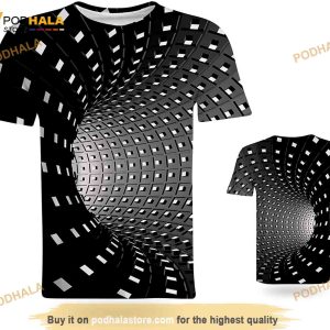 Graphic Men's 3D Shirt, Creative Print Crewneck 3D Shirt Short Sleeve Cool Designs 3D Shirt