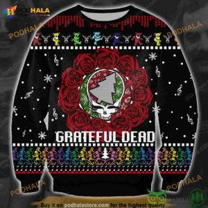 Grateful Dead 3D Christmas Funny Ugly Sweater