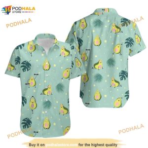 Green Avocado Funny Hawaiian Shirt For Men, Women, Aloha Shirt Summer