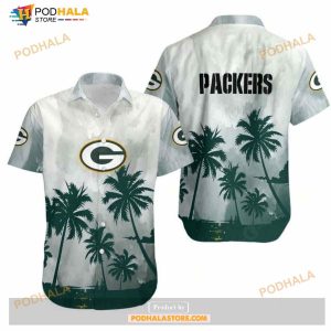 Green Bay Packers Coconut Trees NFL Gift For Fan Hawaiian Graphic Print