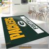 Green Bay Packers Football NFL Logo Area Rug For Gift Bedroom Rug- Indoor Outdoor Rugs