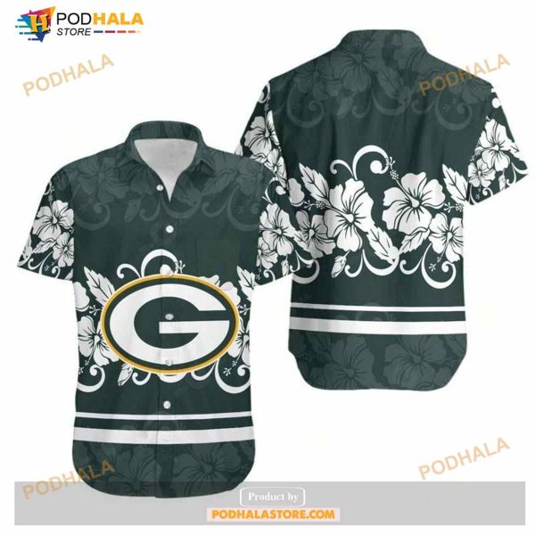 Green Bay Packers Hibiscus Flowers Hawaii Shirt Summer Collections