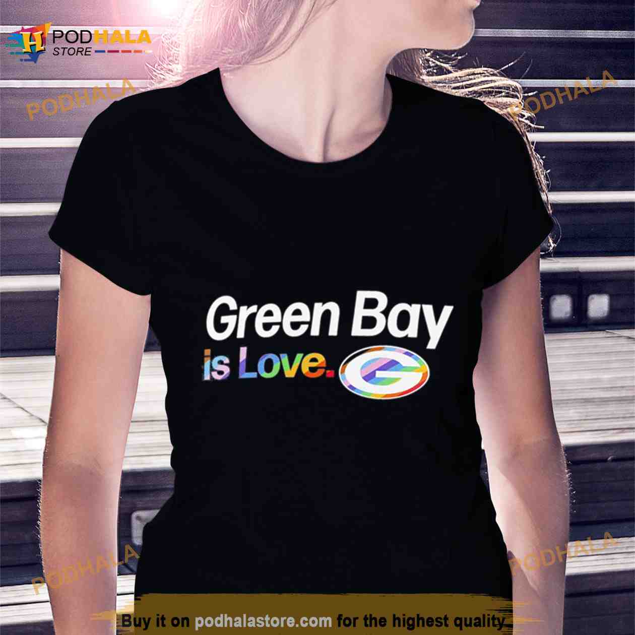 Green Bay Packers Love Shirt - High-Quality Printed Brand