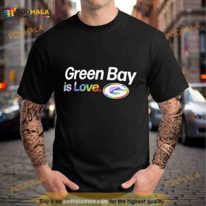 Green Bay Packers Is Love City Pride Team Logo Shirt 2
