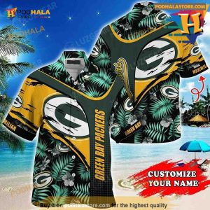 Green Bay Packers NFL Personalized Hawaiian Shirt, Summer Gift For NFL Football Fans