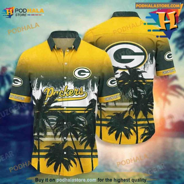 Green Bay Packers NFL Summer Hawaiian Shirt Tropical Pattern For Sports Enthusiast
