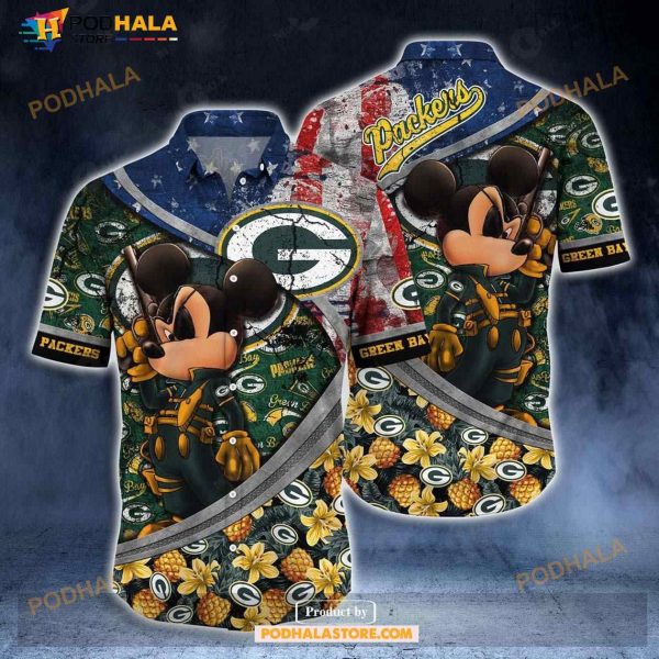 Green Bay Packers NFL-aloha Shirt Vintage Hawaiian Shirt