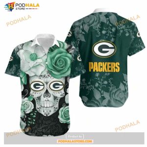 Vintage Green Bay Packers Hawaiian Shirt Summer Football NFL Flower Hawaii  Shirt Gift For Dad - Limotees