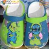 Green Grinch And Stitch Christmas 3D Crocs, Funny Crocs