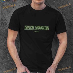 Green Logo Thievery Corporation Shirt 3