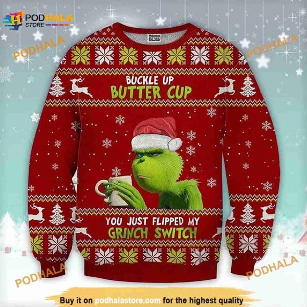 Grinch Christmas Ugly 3D Sweater